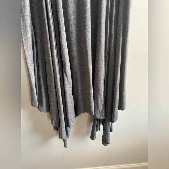 Signature by Robbie Bee - Grey Shark-bite hem Jersey Dress - Picture 6 of 10